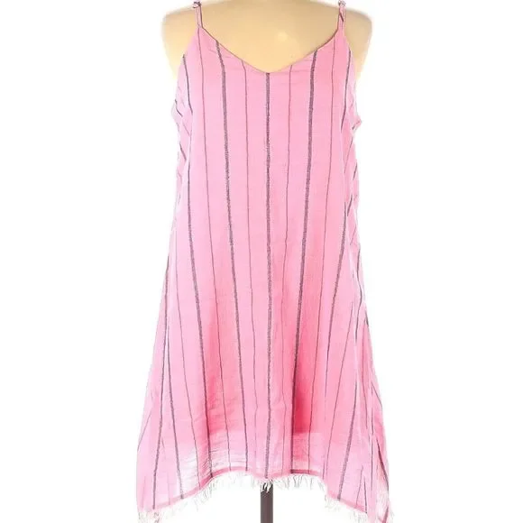 anthropologie pink fringe dress Hutch Sleeveless Fringe Maxi Dress